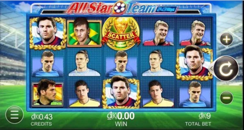 Trò chơi All-Stars Team là một trong những game slot đổi thưởng uy tín 2021 tại nhà cái V7